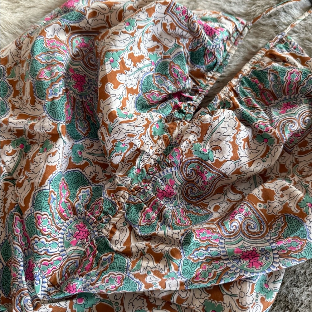 Veronica Beard Floral Maxi Dress with Ruched Detail - Picture 2 of 3